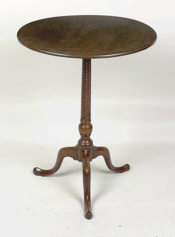 Rare George III Carved Mahogany Round Tea Table (1 of 12)