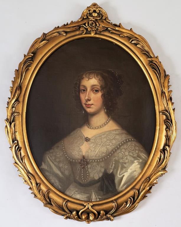After Van Dyck, O/C Portrait Queen Maria of France (1 of 5)