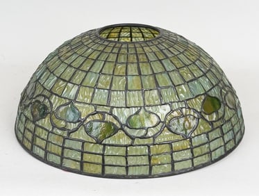 Tiffany Studios Acorn Leaded Glass Lamp Shade