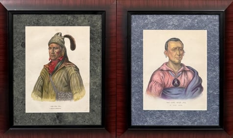 McKenney and Hall, Two Colored NA Engravings