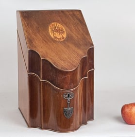 Georgian Inlaid Mahogany Knife Box