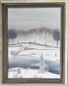 Erika, O/C Winter Alpine Scene