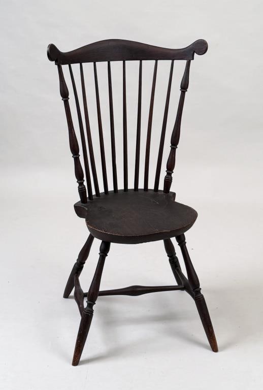 New England Painted Fan Back Windsor Side Chair (1 of 10)