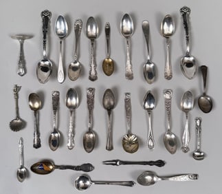 Large Group Assorted Sterling Flatware