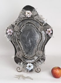 Early Diminutive Venetian Glass Mirror