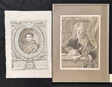 Two Portrait Engravings, Homan & Coranelli