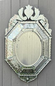Large Venetian Glass Mirror