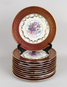Set Eleven Heinrich Gilt Border Plates