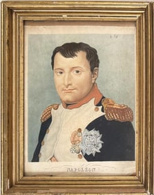 Tinted Lithograph, Portrait of Napoleon