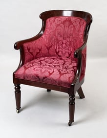 American Classical Mahogany Open Arm Chair
