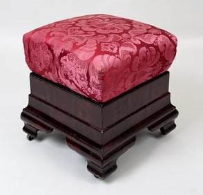 American Classical Mahogany Ottoman