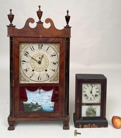 Two Antique American Mantle Clocks