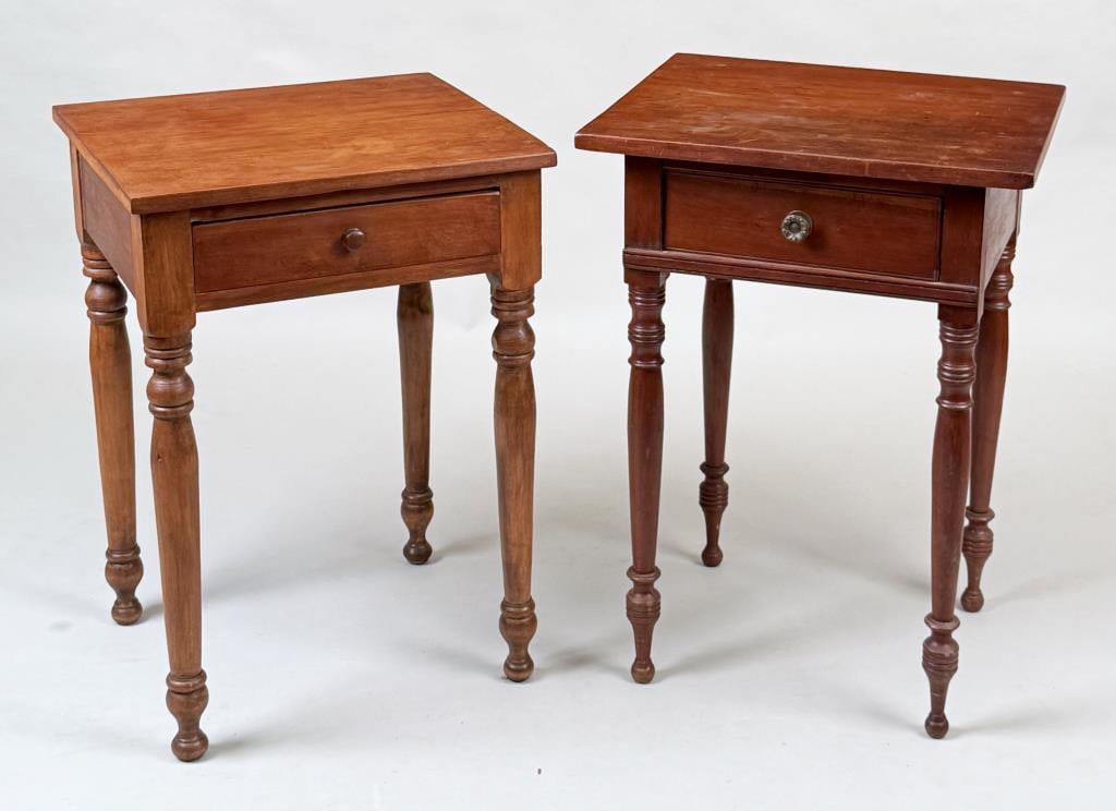 Two American Country Cherry One Drawers Stands (1 of 7)