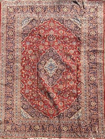 Room Size Persian Kashan Carpet