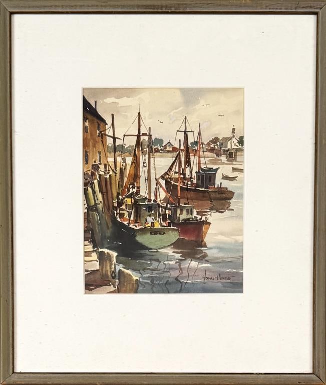 John Hare, Harbor Dock Scene (1 of 4)
