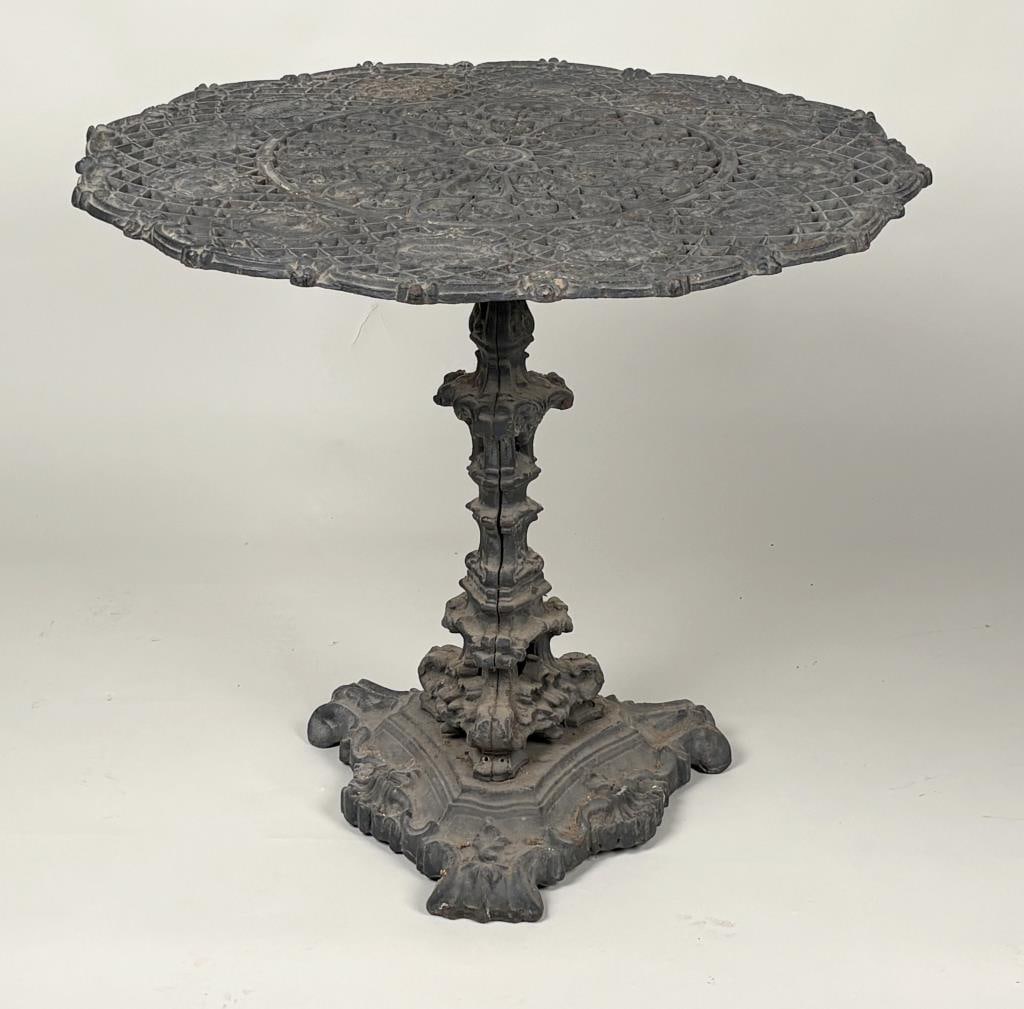 Cast Iron Garden Table With Zodiac Symbols Top (1 of 20)
