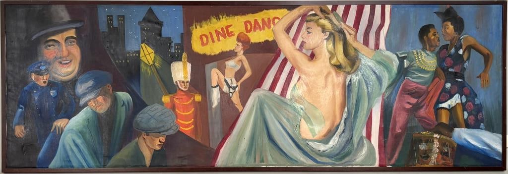 Large Illustration Artwork "Dine - Dance" (1 of 8)