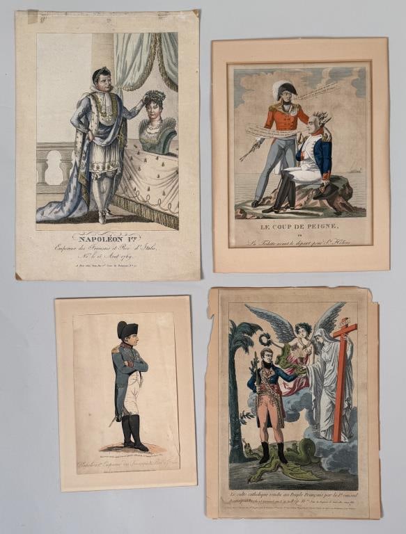 Four Napoleon Bonaparte Color Lithographs (1 of 4)