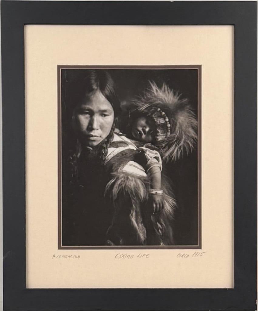 Framed Photograph, "Eskimo Life C. 1915" (1 of 5)