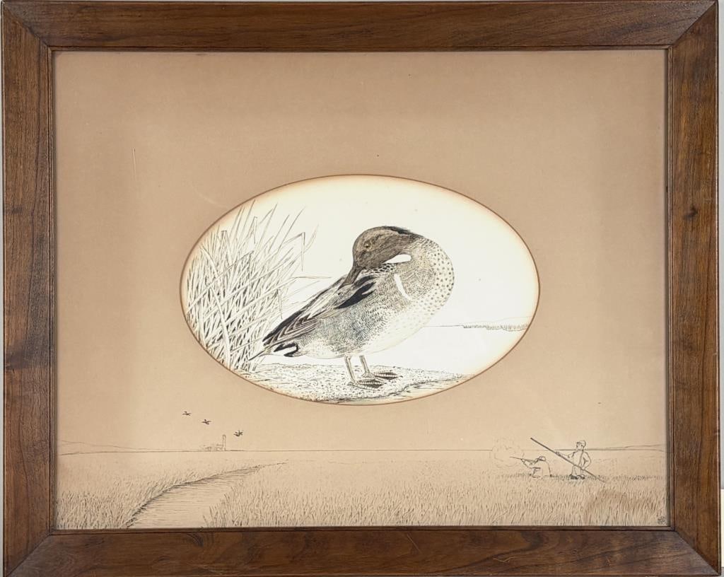 C.E. Wheeler, Gouache Of Mallard Duck (1 of 11)