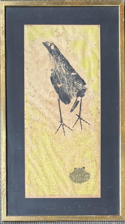 G.A. Krause, Woodcut "Encounter" 1952 (1 of 5)