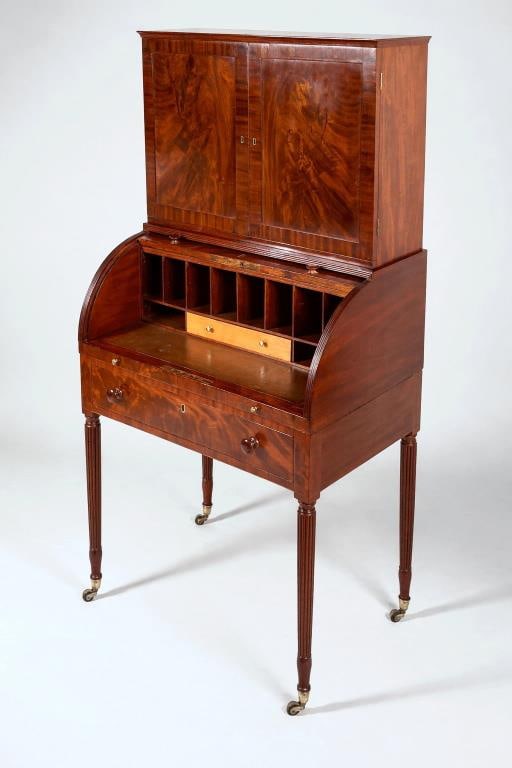 Diminutive NY Sheraton Mahogany Ladies Secretary (1 of 13)