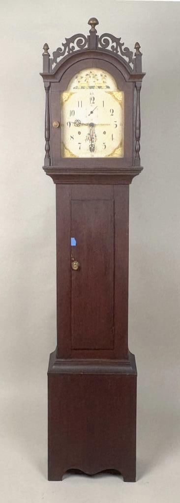 Whiting, Connecticut Red Painted Tall Clock (1 of 7)