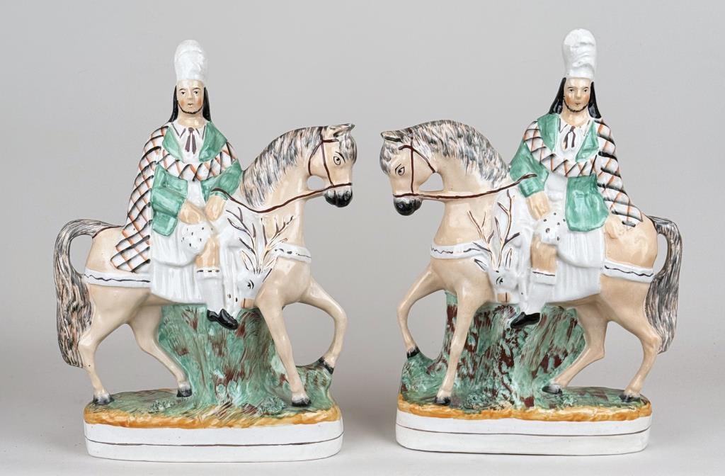 Two Large Staffordshire Men On Horses (1 of 10)