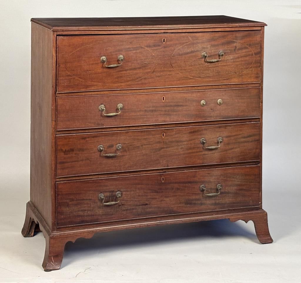 American Federal Inlaid Mahogany Butler Desk (1 of 14)