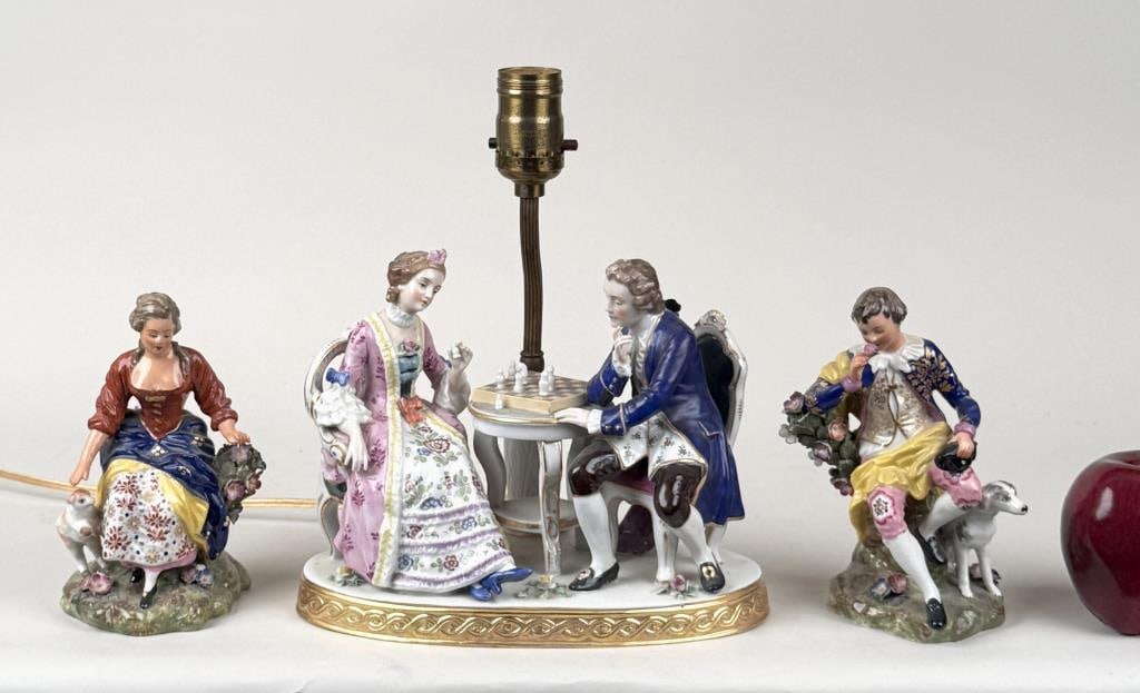 Three Porcelain Figural Groups (1 of 10)