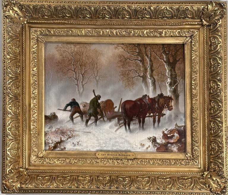 C.H. Hoffmann, Loading The Lumber Cart (1 of 4)