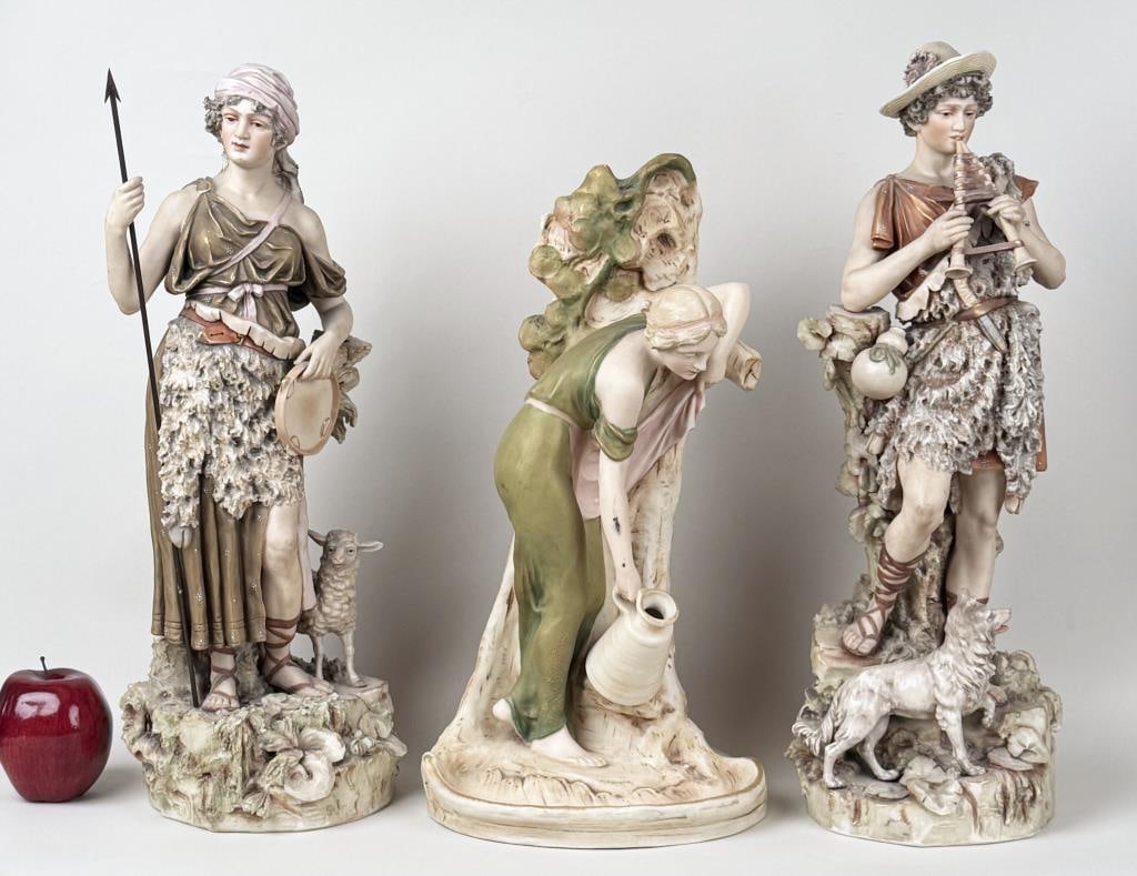 Three Royal Dux Porcelain Figures (1 of 10)