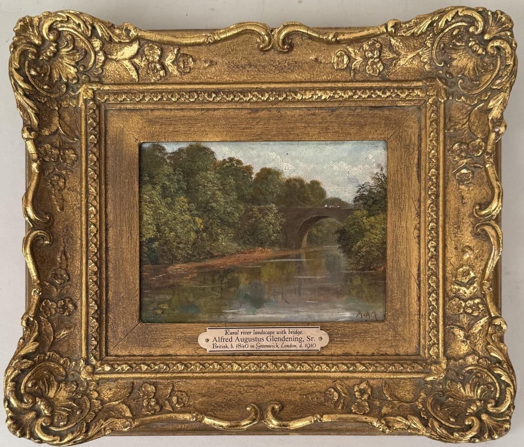A.A. Glendening Sr., Rural Landscape, River Bridge (1 of 7)