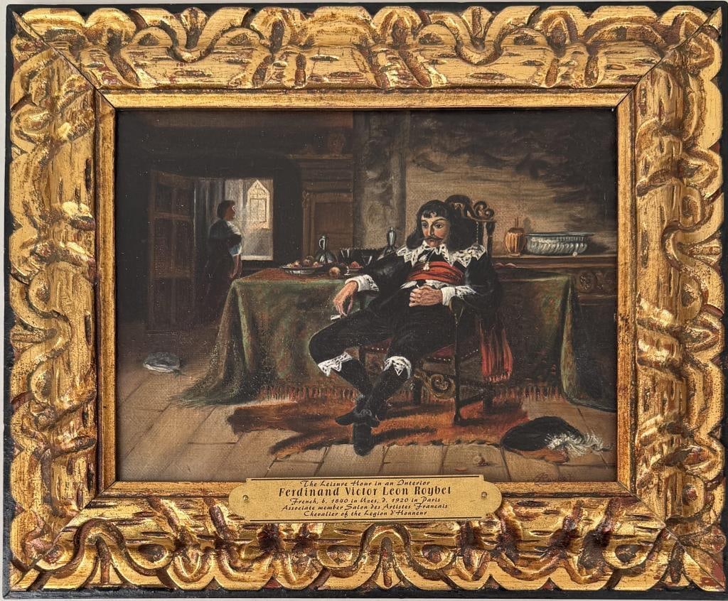 F.V. Roybet, Leisure Hour Interior Scene (1 of 5)