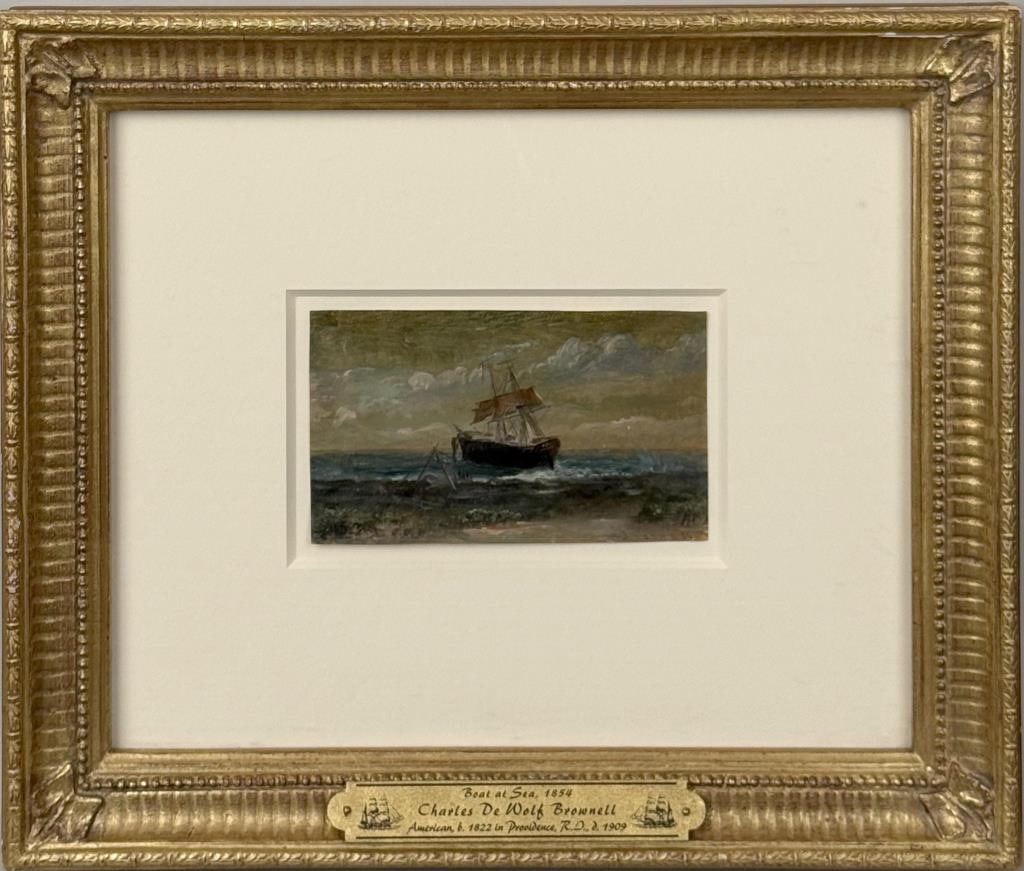 C.D. Brownell, Boat At Sea 1854 (1 of 7)