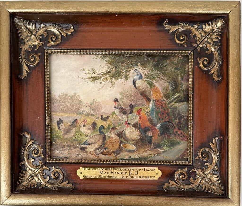 M. Hanger Jr., Country Scene, Peacock & Fowl (1 of 6)