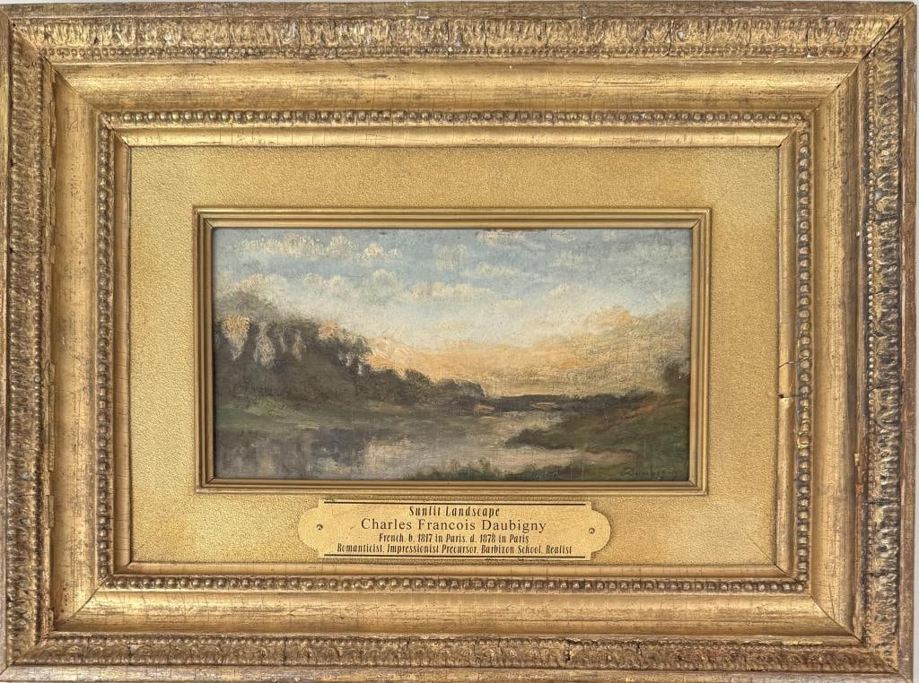 C.F. Daubigny, Sunset Landscape With Pond (1 of 5)