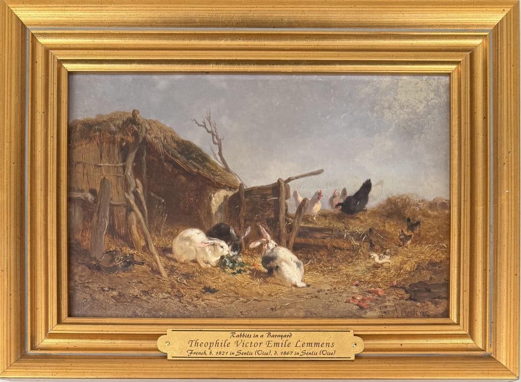 T.V. E. Lemmens, Rabbits In Barnyard (1 of 5)