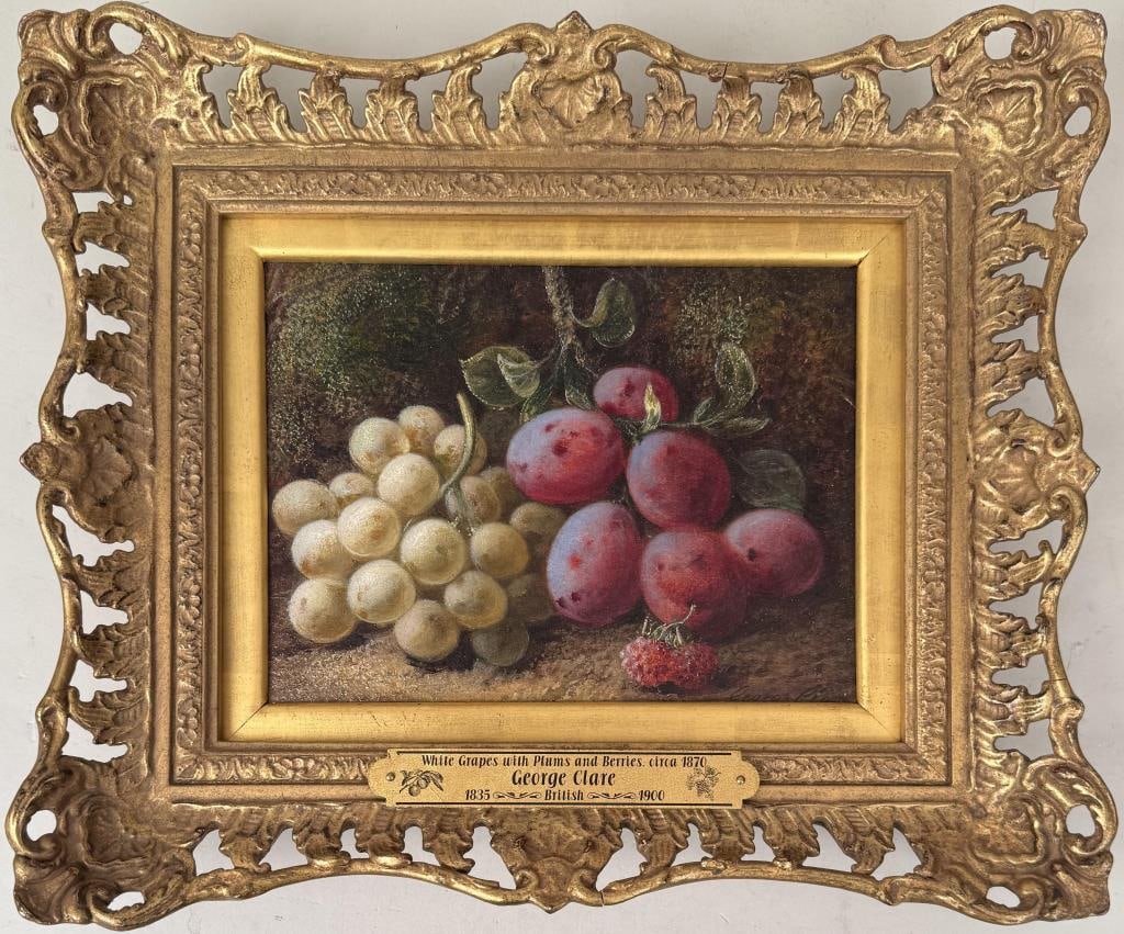 G. Clare, Still Life of Grapes, Plums & Berries (1 of 5)