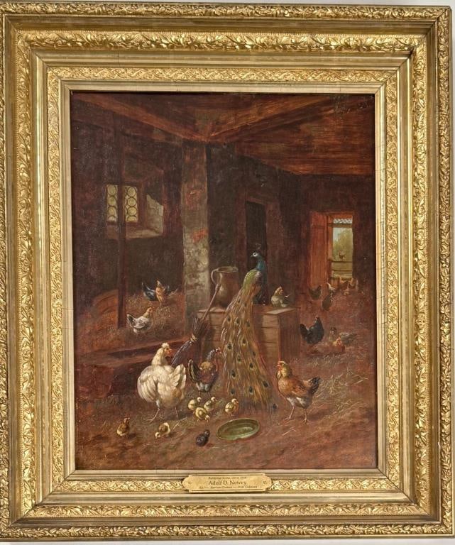 A.D. Nowey, Barnyard Scene (1 of 4)