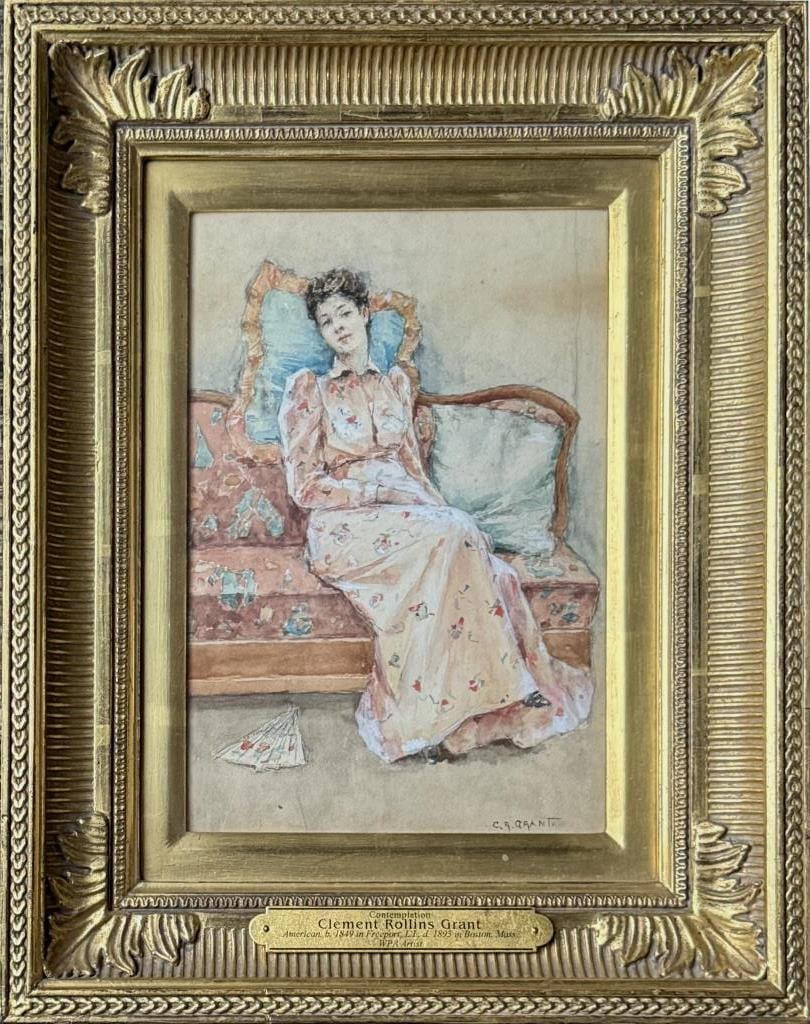 C.R. Grant, Contemplation, Woman on Couch (1 of 6)