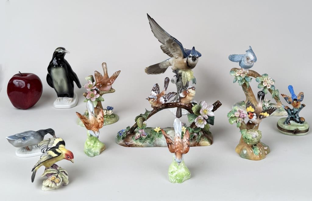 Group Eleven Porcelain Bird Figures (1 of 7)