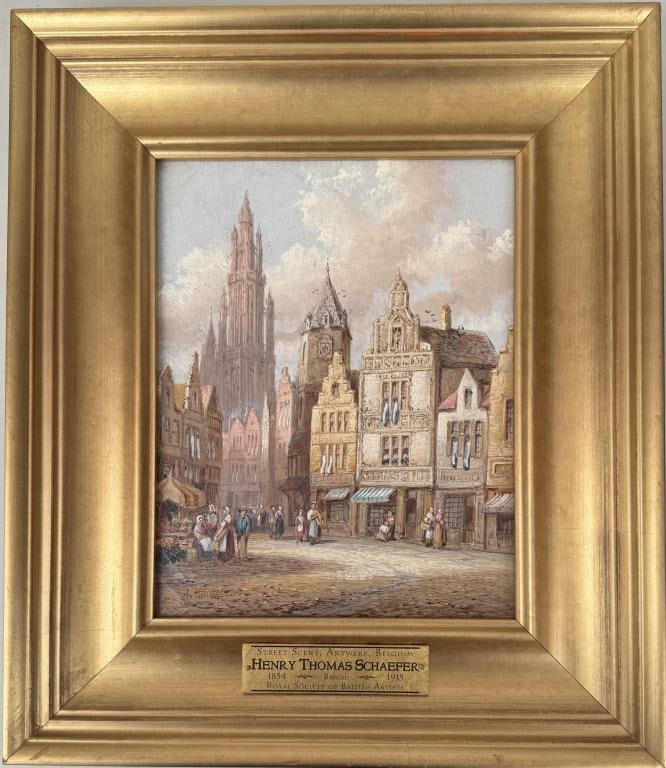 H.T. Schafer, Belgian Street Scene (1 of 6)
