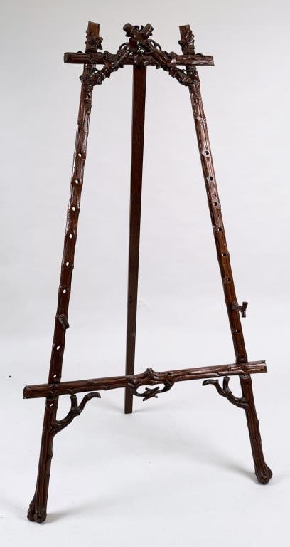 Large Black Forest Style Carved Twig Easel (1 of 5)