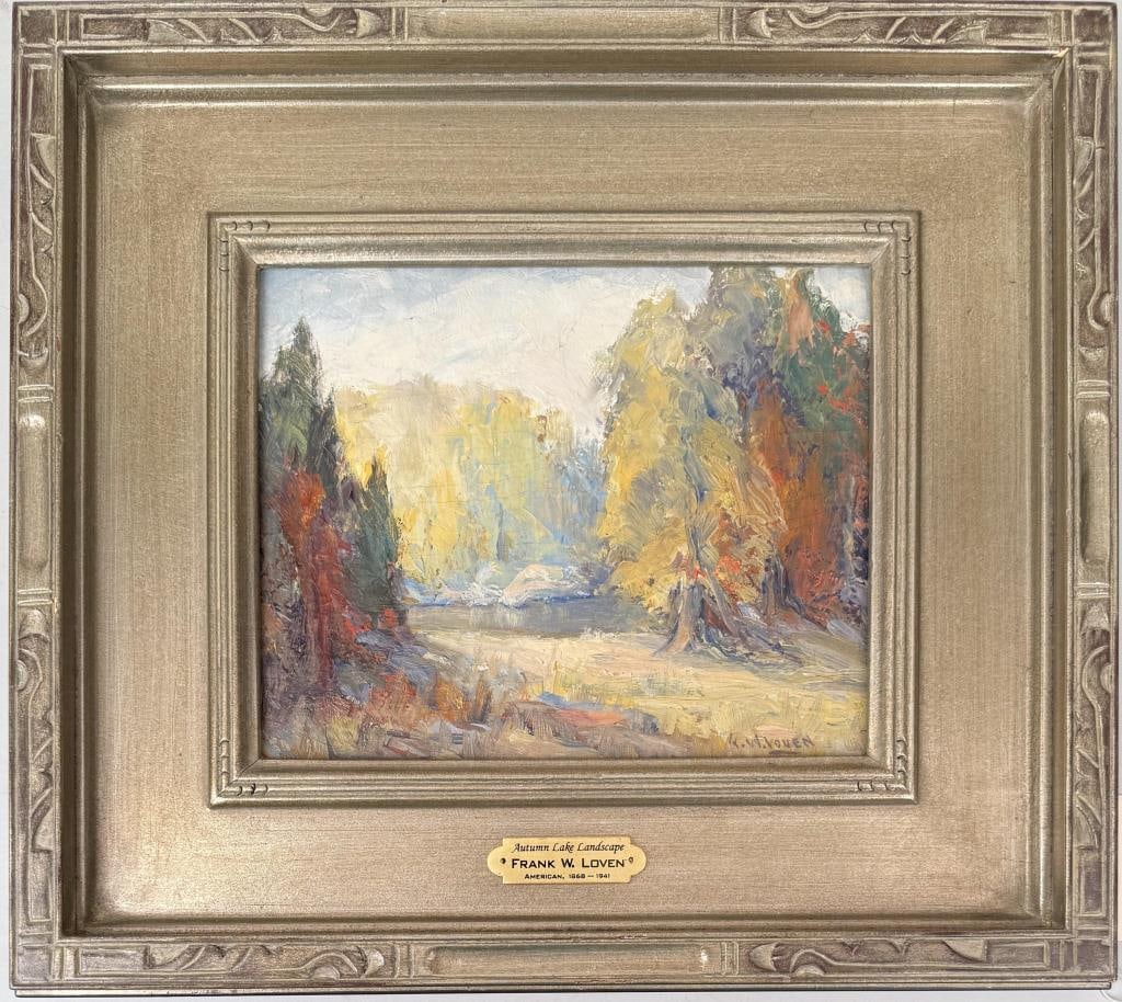 F.W. Loven, Autumn Lake Landscape (1 of 6)