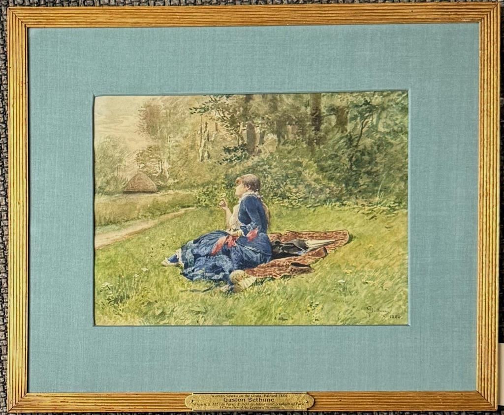 G. Bethune, Woman On Picnic (1 of 4)
