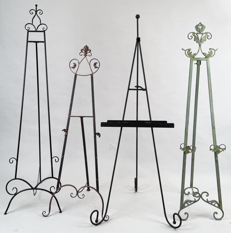 Four Decorative Metal Art Easels (1 of 5)