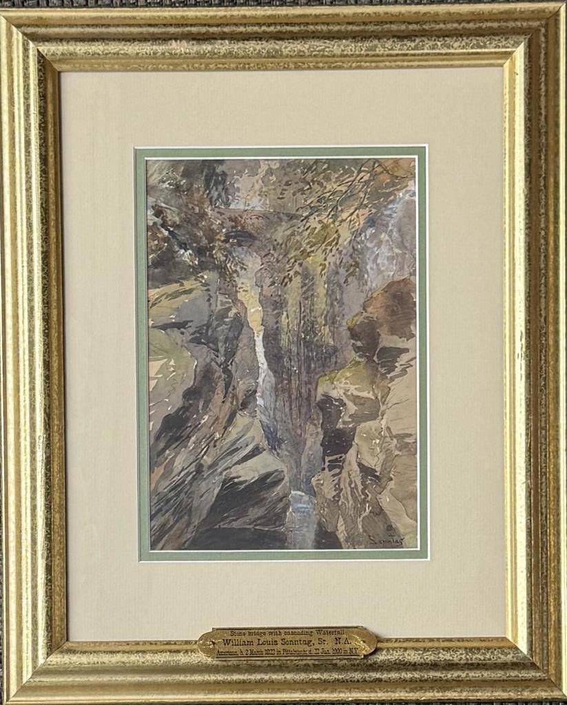 W.L. Sonntag, Sr., Stone Bridge With Waterfall (1 of 5)