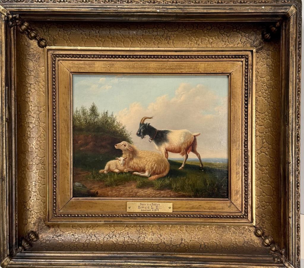 H.L. Hill, Goat & Sheep In Pasture (1 of 5)