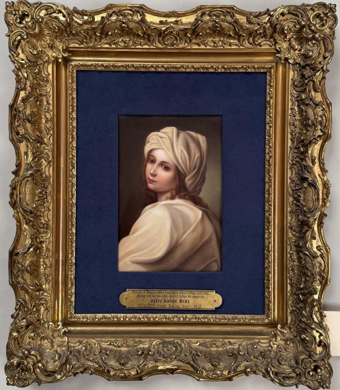 After Reni, Portrait On Porcelain, Beatrice Cenci (1 of 4)